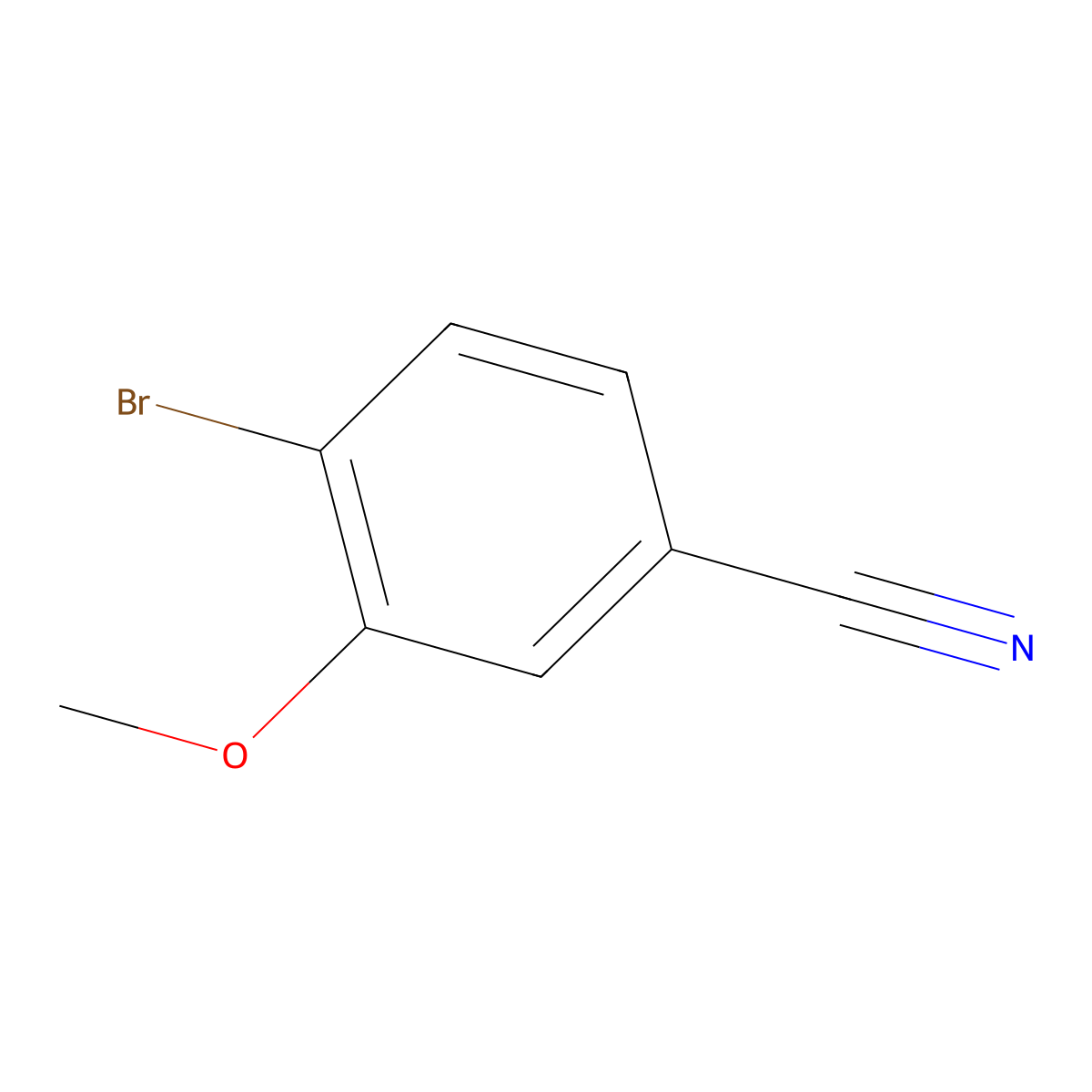 4-Bromo-3-methoxybenzonitrile molecular structure, CAS 120315-65-3