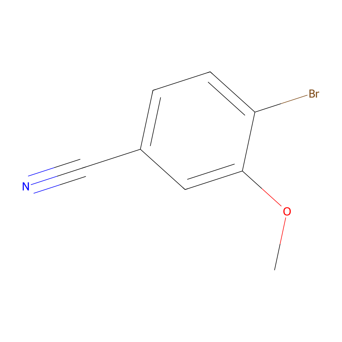 4-Bromo-3-methoxybenzonitrile molecular structure, CAS 120315-65-3