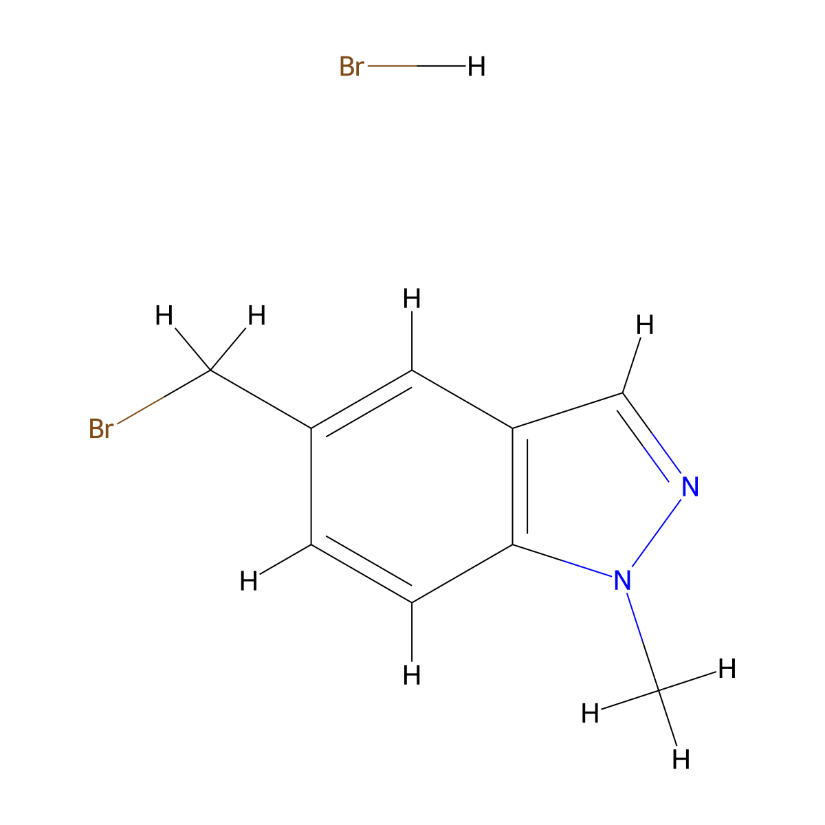 5-(Bromomethyl)-1-methyl-1H-indazole hydrobromide molecular structure, CAS 1203160-22-8