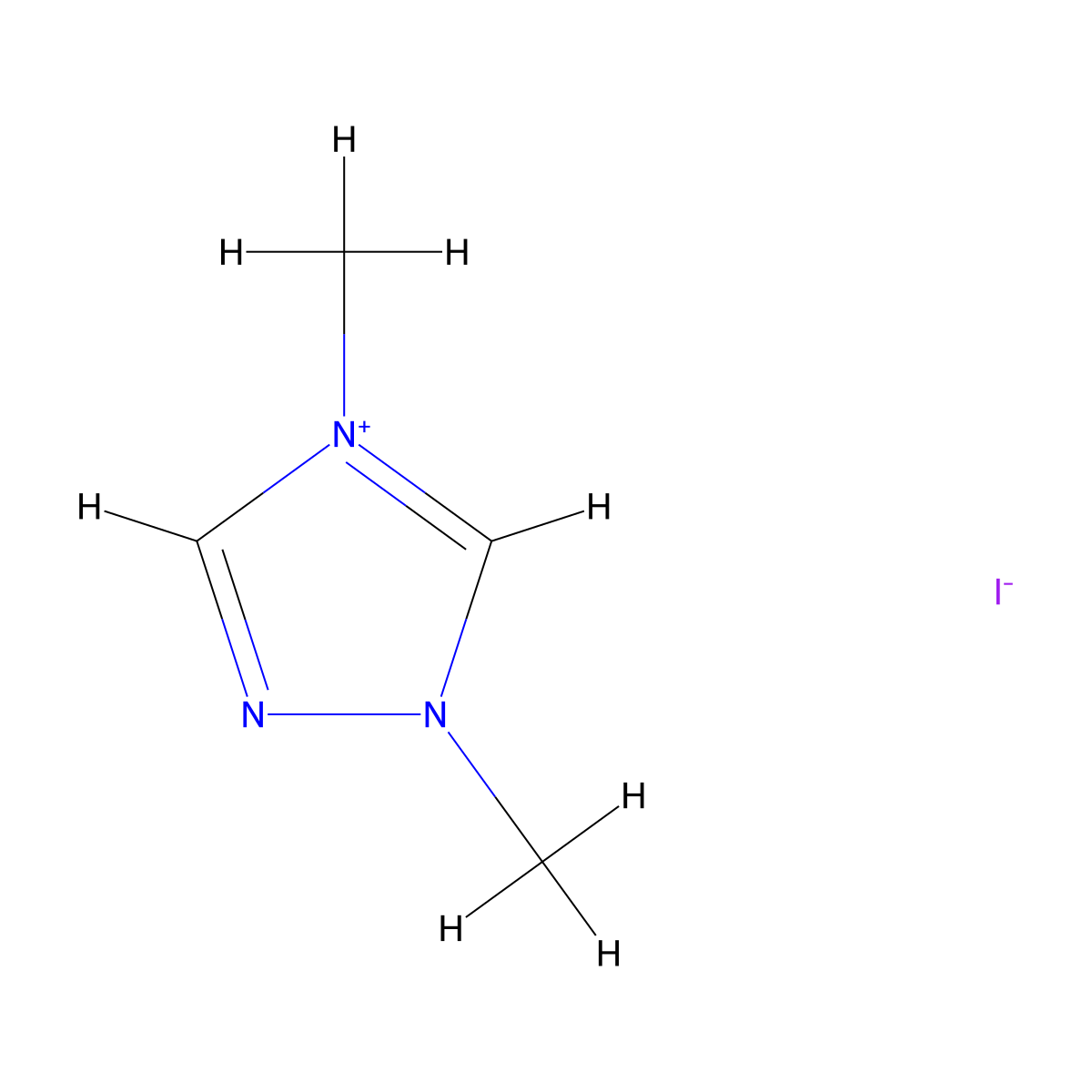 1,4-Dimethyl-1,2,4-triazolium Iodide molecular structure, CAS 120317-69-3