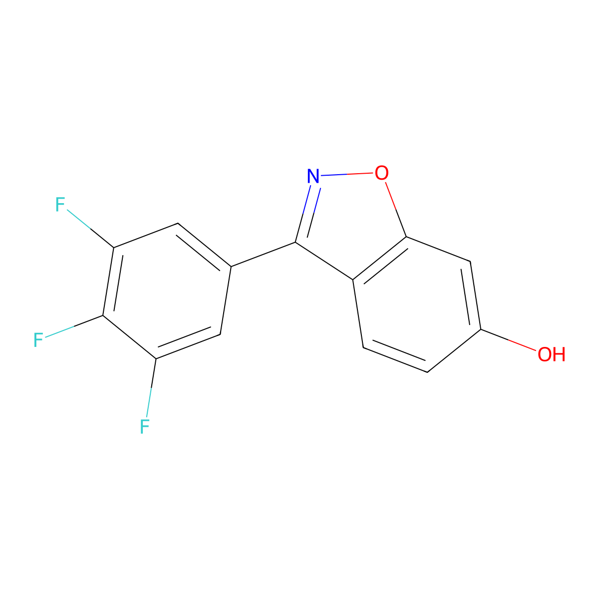 3-(3,4,5-Trifluorophenyl)benzo[d]isoxazol-6-ol molecular structure, CAS 1203170-46-0