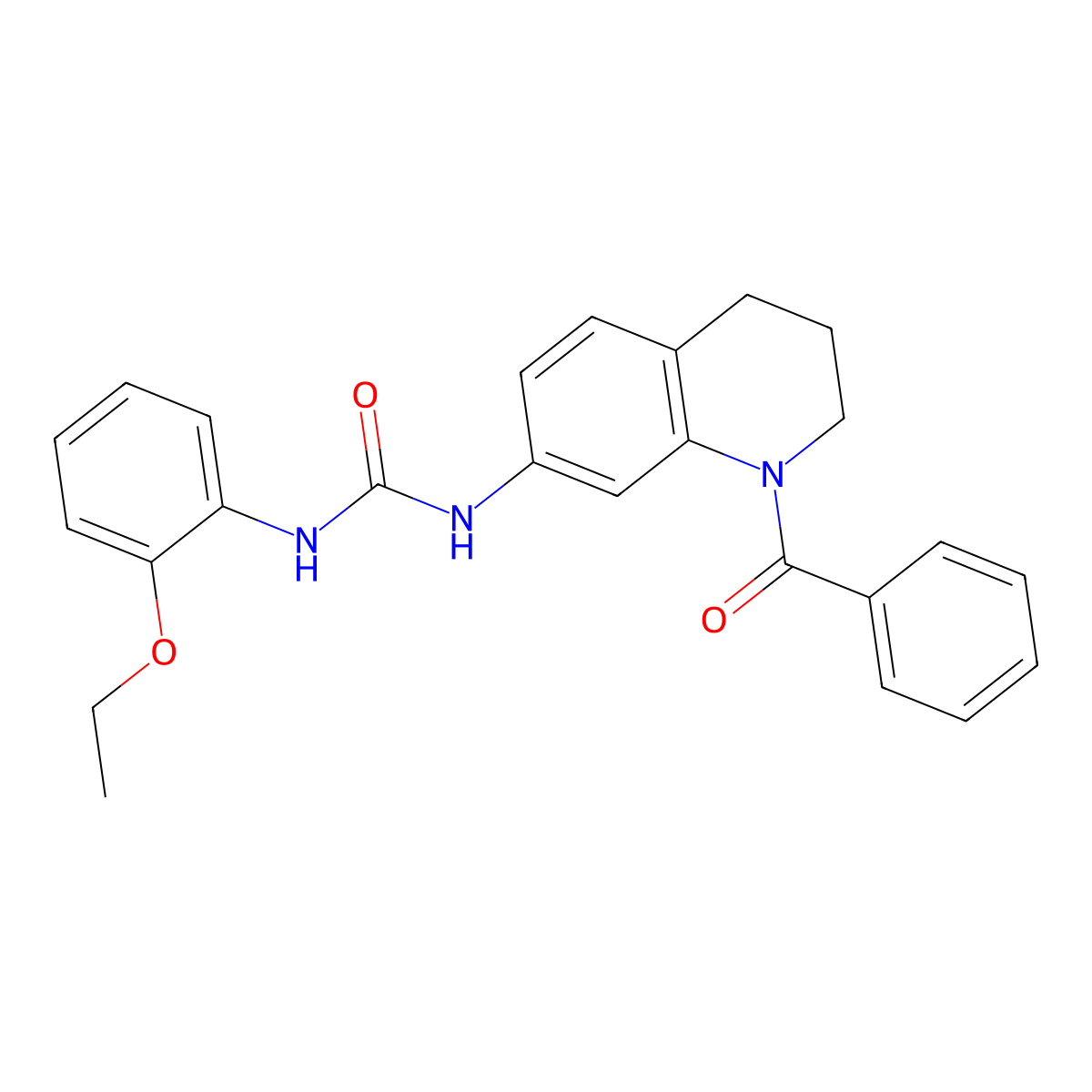 1-(1-Benzoyl-1,2,3,4-tetrahydroquinolin-7-yl)-3-(2-ethoxyphenyl)urea molecular structure, CAS 1203177-51-8
