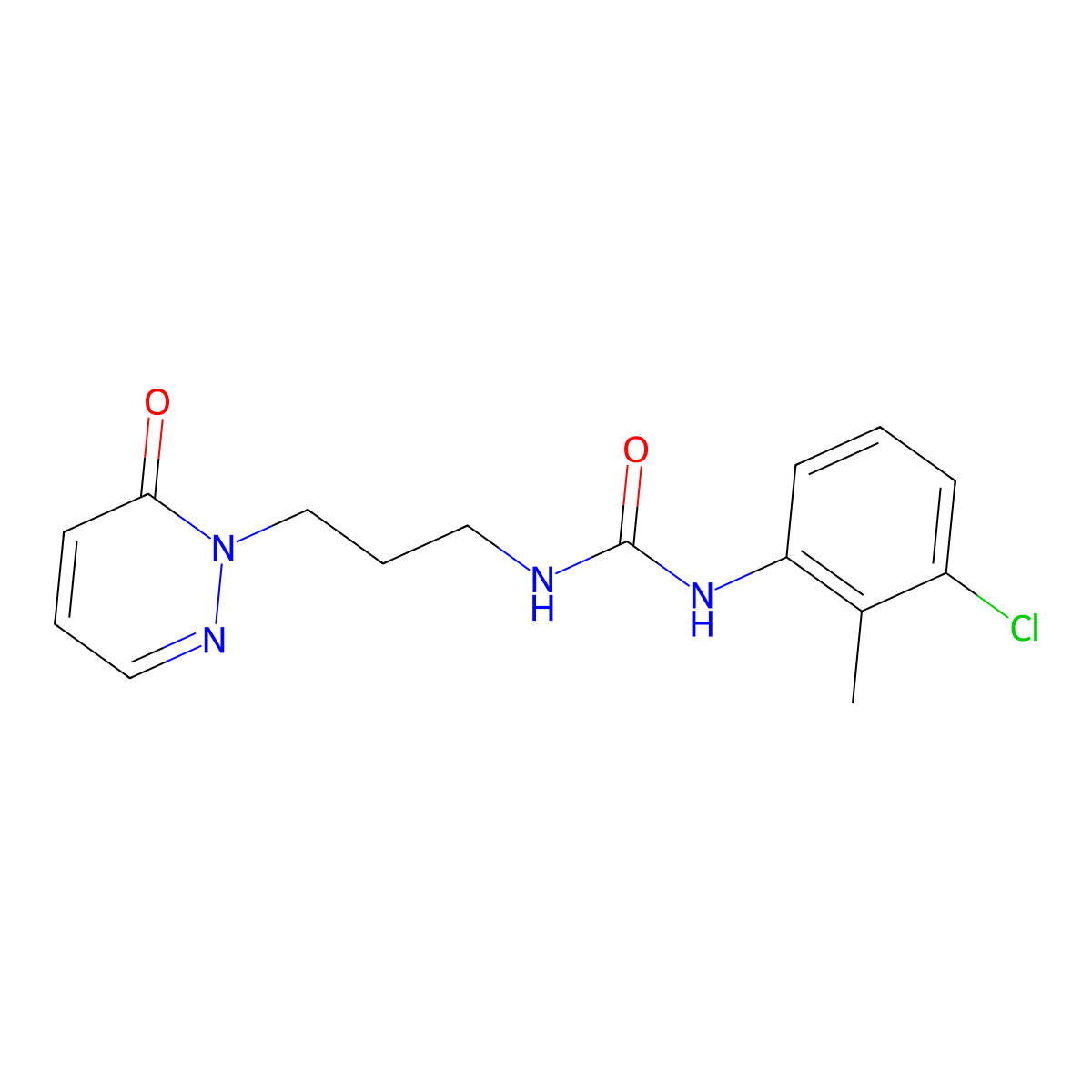 1-(3-chloro-2-methylphenyl)-3-(3-(6-oxopyridazin-1(6H)-yl)propyl)urea molecular structure, CAS 1203197-70-9