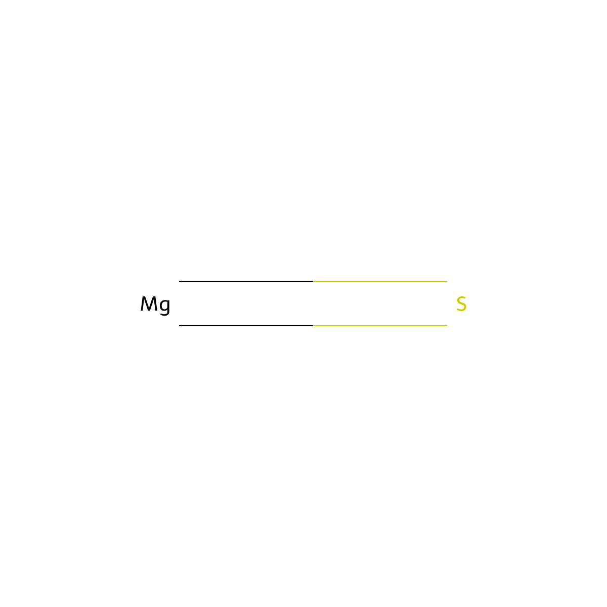 Magnesium sulfide molecular structure, CAS 12032-36-9