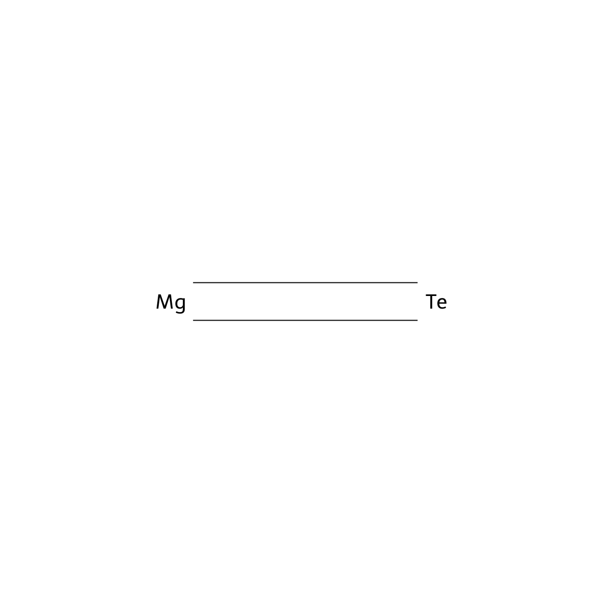Magnesium telluride (MgTe) molecular structure, CAS 12032-44-9