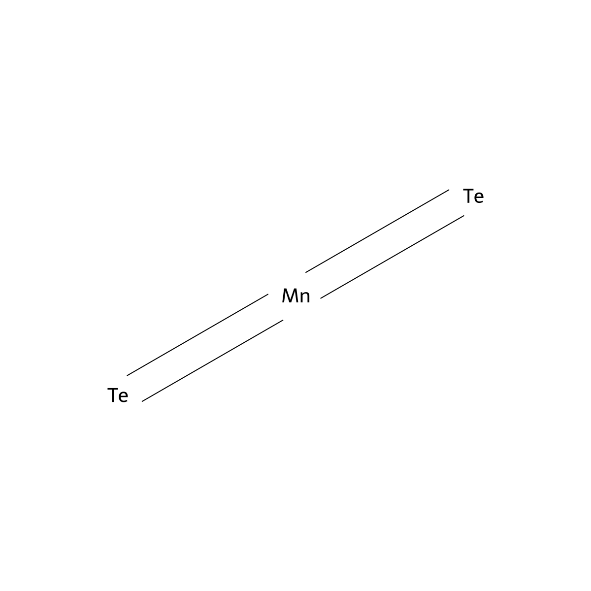 Manganese telluride (MnTe2) molecular structure, CAS 12032-89-2
