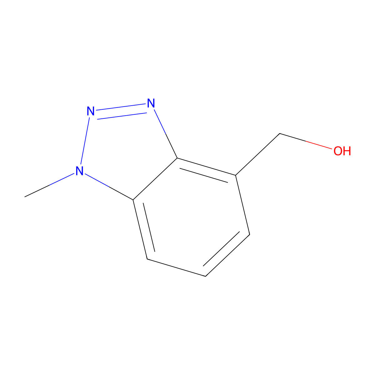 (1-Methyl-1H-benzo[d][1,2,3]triazol-4-yl)methanol molecular structure, CAS 120321-71-3