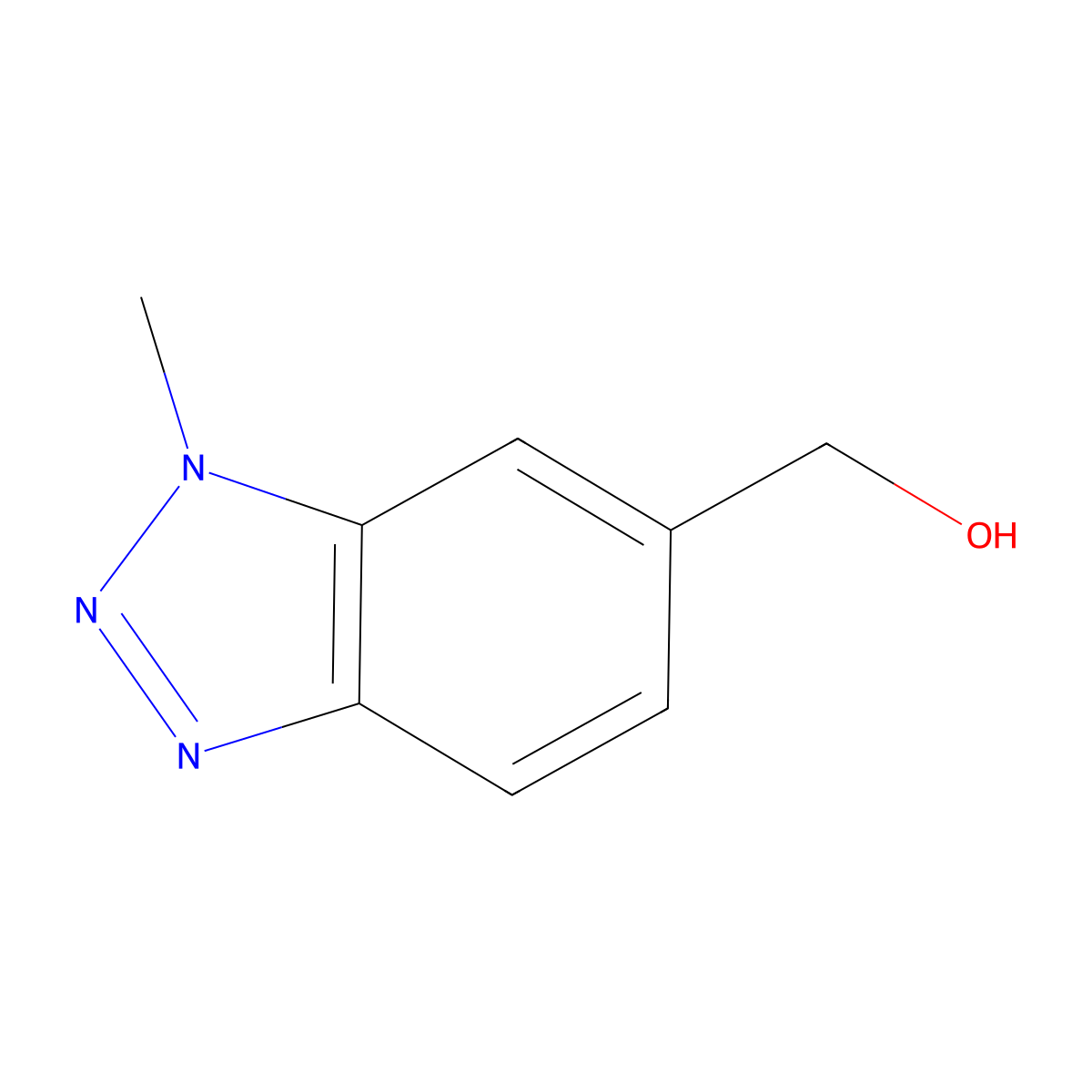 (1-Methyl-1H-benzo[d][1,2,3]triazol-6-yl)methanol molecular structure, CAS 120321-73-5