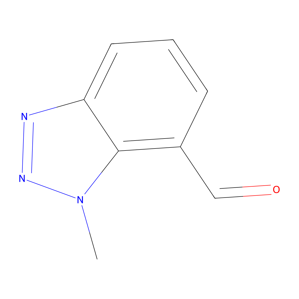 1-Methyl-1H-benzo[d][1,2,3]triazole-7-carbaldehyde molecular structure, CAS 120321-75-7