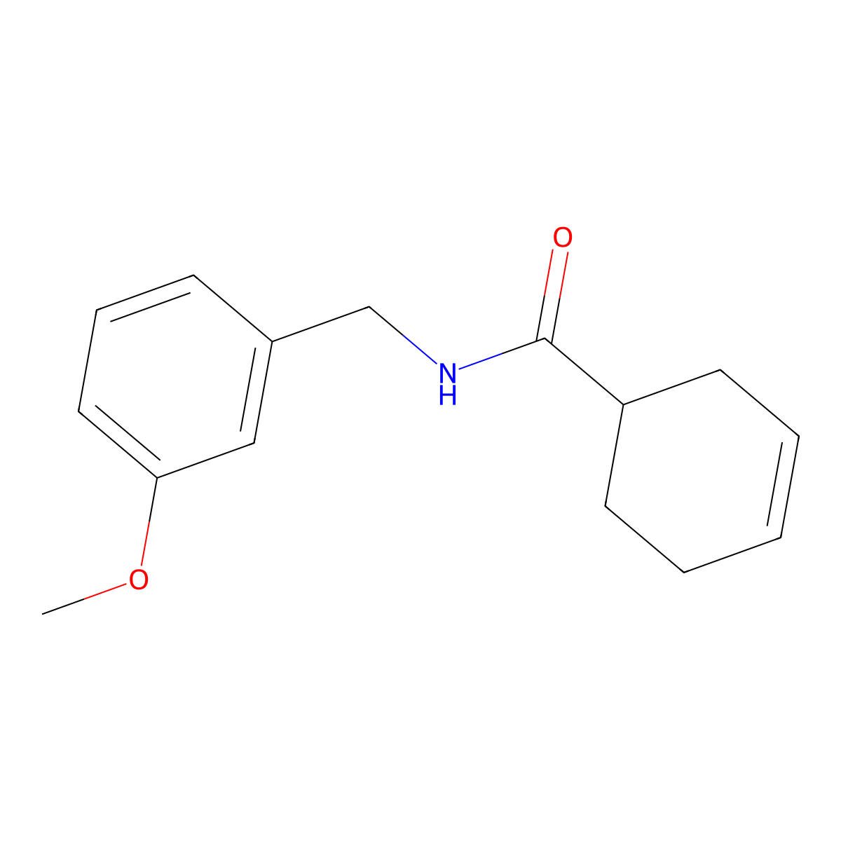 N-[(3-Methoxyphenyl)methyl]-3-cyclohexene-1-carboxamide molecular structure, CAS 1203255-76-8