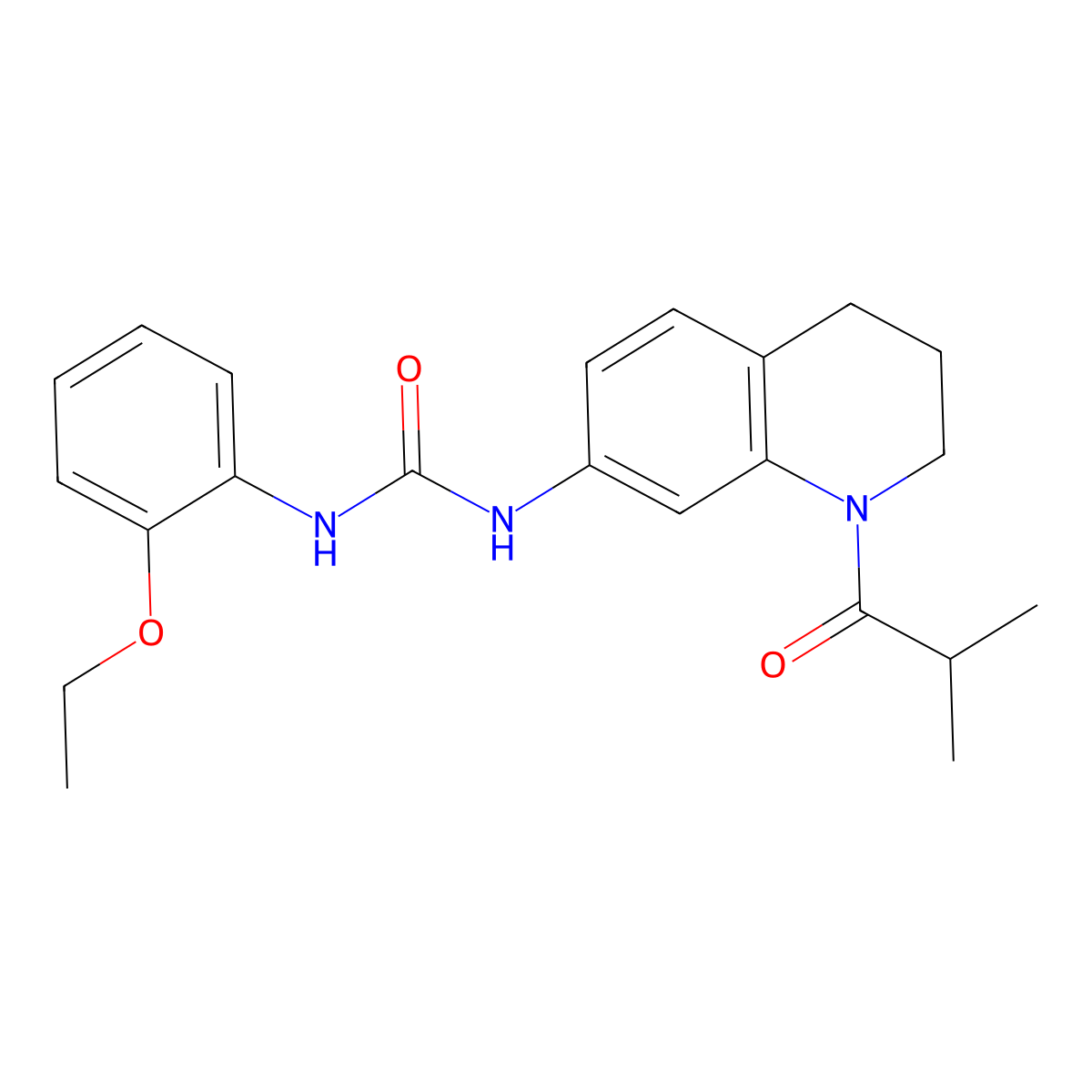 1-(2-Ethoxyphenyl)-3-(1-isobutyryl-1,2,3,4-tetrahydroquinolin-7-yl)urea molecular structure, CAS 1203260-27-8