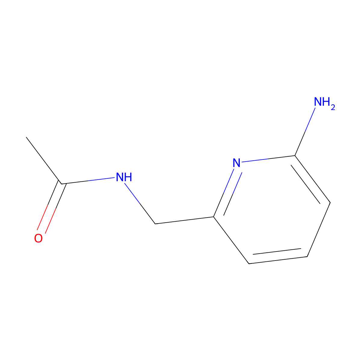 N-((6-Aminopyridin-2-YL)methyl)acetamide molecular structure, CAS 1203295-89-9