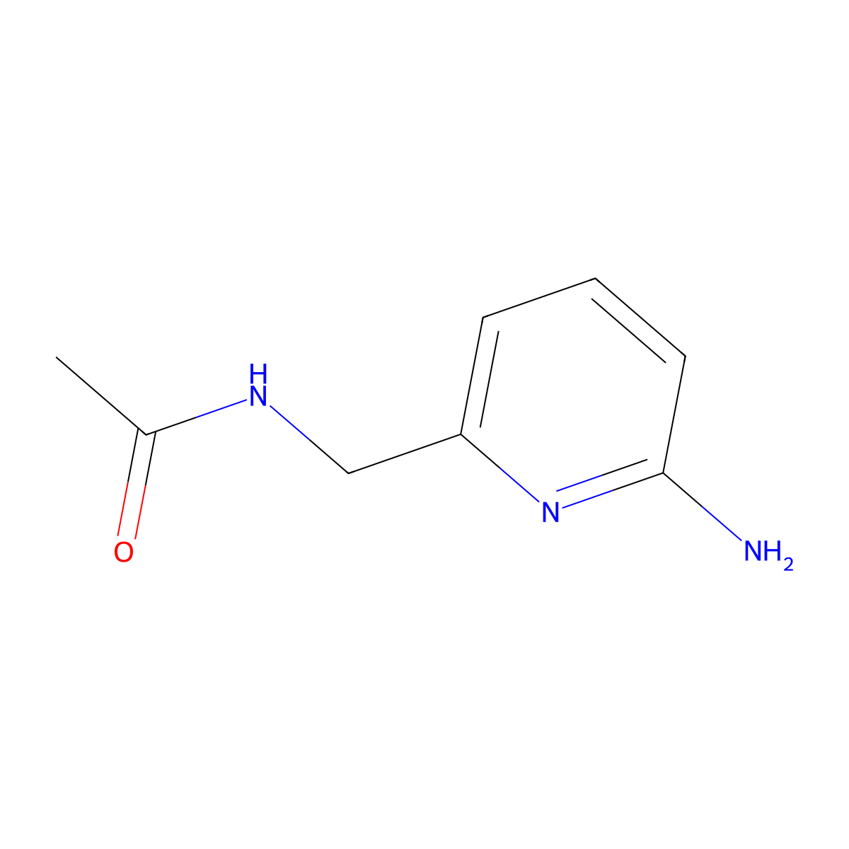 N-((6-Aminopyridin-2-YL)methyl)acetamide molecular structure, CAS 1203295-89-9