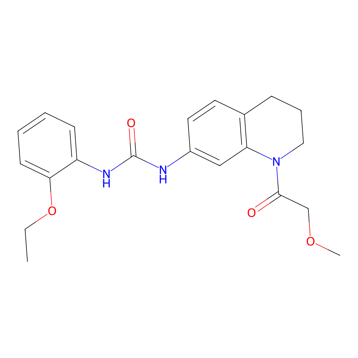 1-(2-Ethoxyphenyl)-3-(1-(2-methoxyacetyl)-1,2,3,4-tetrahydroquinolin-7-yl)urea molecular structure, CAS 1203301-86-3