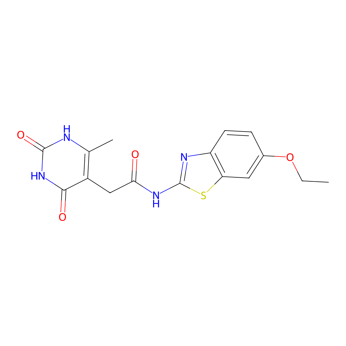 N-(6-ethoxybenzo[d]thiazol-2-yl)-2-(6-methyl-2,4-dioxo-1,2,3,4-tetrahydropyrimidin-5-yl)acetamide molecular structure, CAS 1203304-72-6