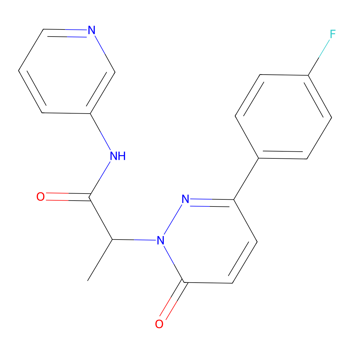 2-(3-(4-fluorophenyl)-6-oxopyridazin-1(6H)-yl)-N-(pyridin-3-yl)propanamide molecular structure, CAS 1203318-20-0