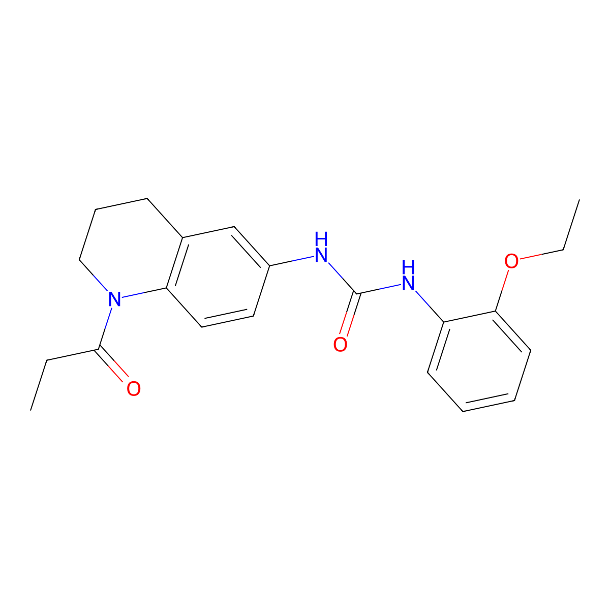 1-(2-Ethoxyphenyl)-3-(1-propionyl-1,2,3,4-tetrahydroquinolin-6-yl)urea molecular structure, CAS 1203340-99-1