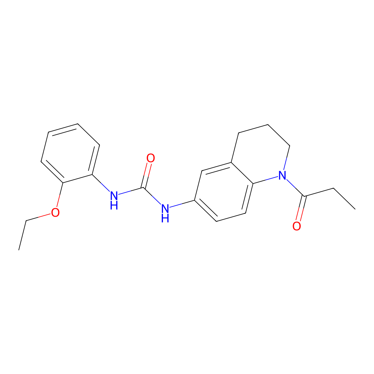 1-(2-Ethoxyphenyl)-3-(1-propionyl-1,2,3,4-tetrahydroquinolin-6-yl)urea molecular structure, CAS 1203340-99-1
