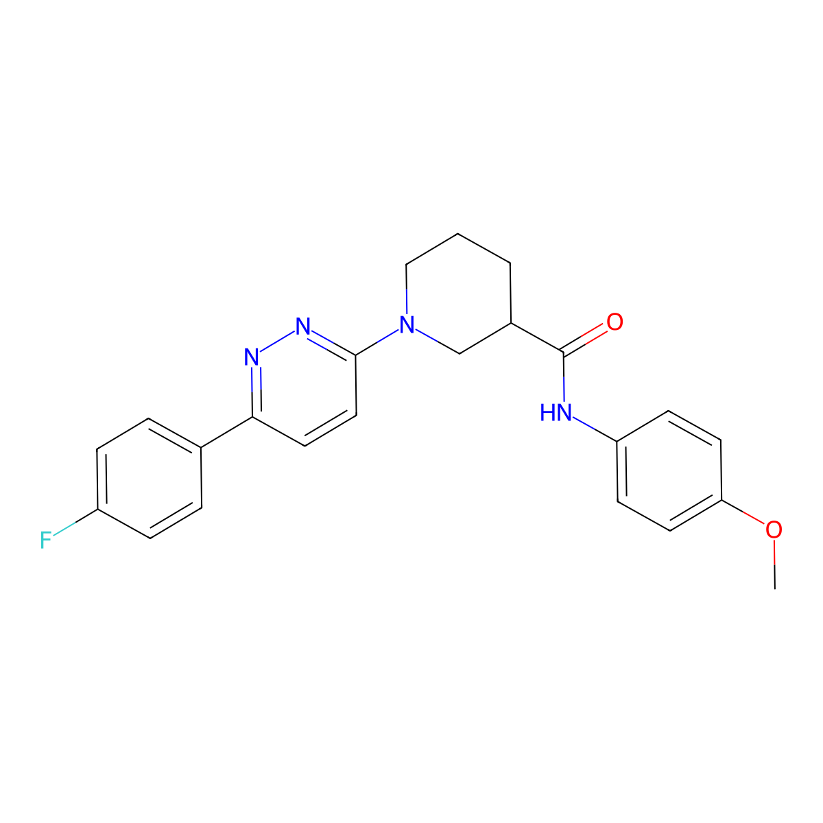 1-[6-(4-fluorophenyl)pyridazin-3-yl]-N-(4-methoxyphenyl)piperidine-3-carboxamide molecular structure, CAS 1203352-44-6