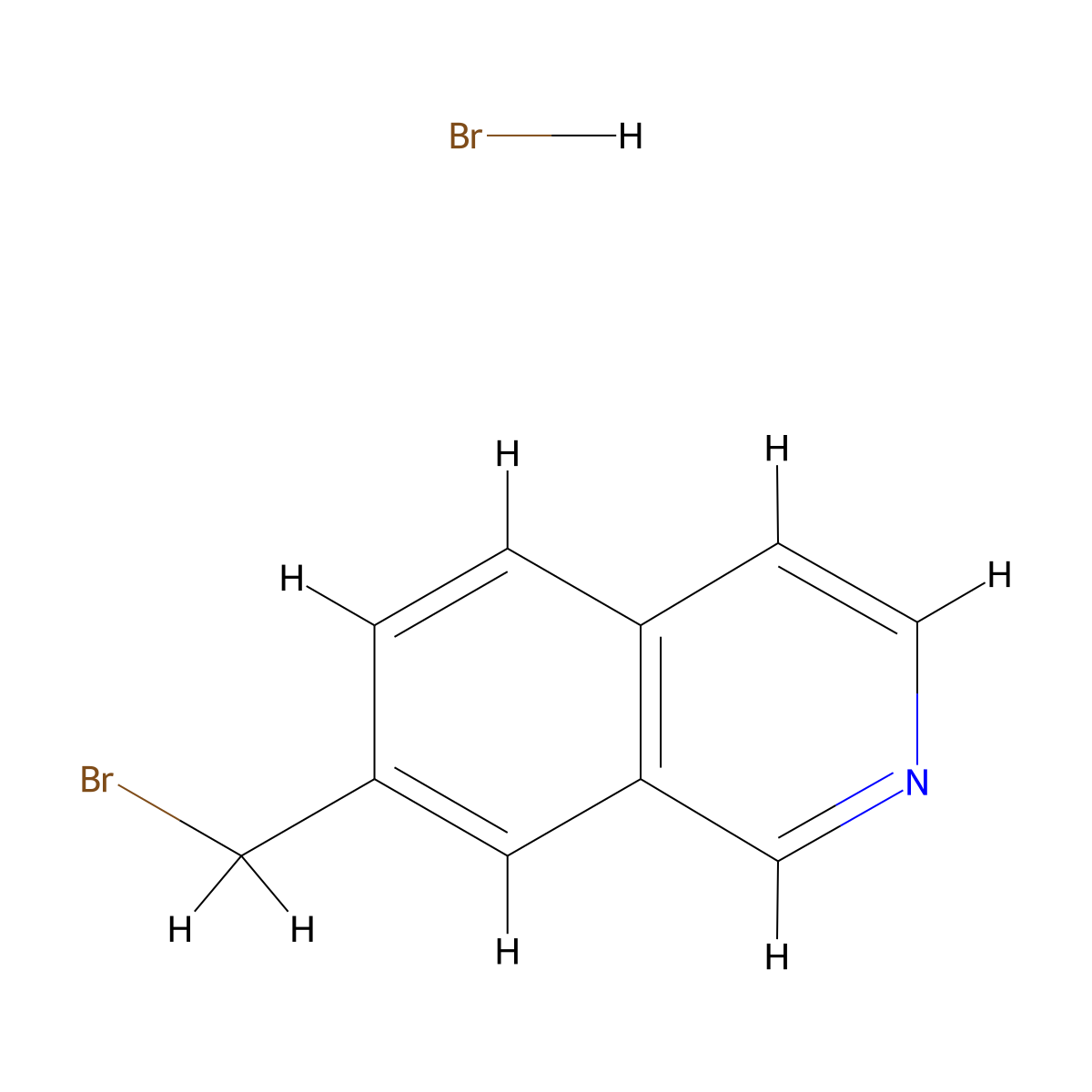 7-(Bromomethyl)isoquinoline hydrobromide molecular structure, CAS 1203372-02-4