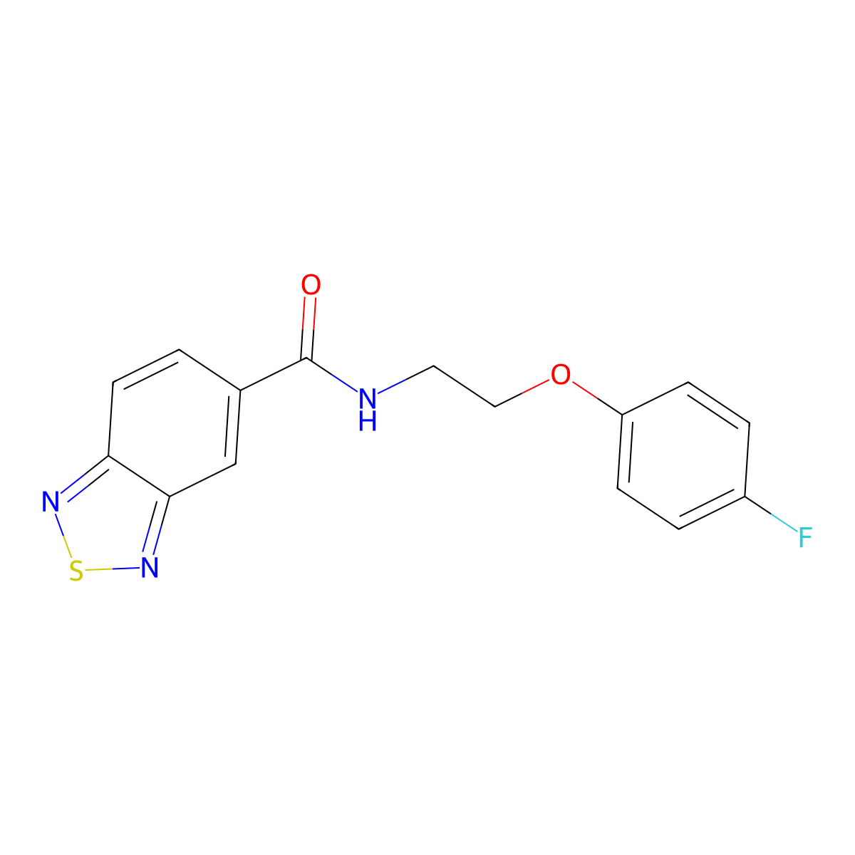 N-[2-(4-fluorophenoxy)ethyl]-2,1,3-benzothiadiazole-5-carboxamide molecular structure, CAS 1203372-95-5