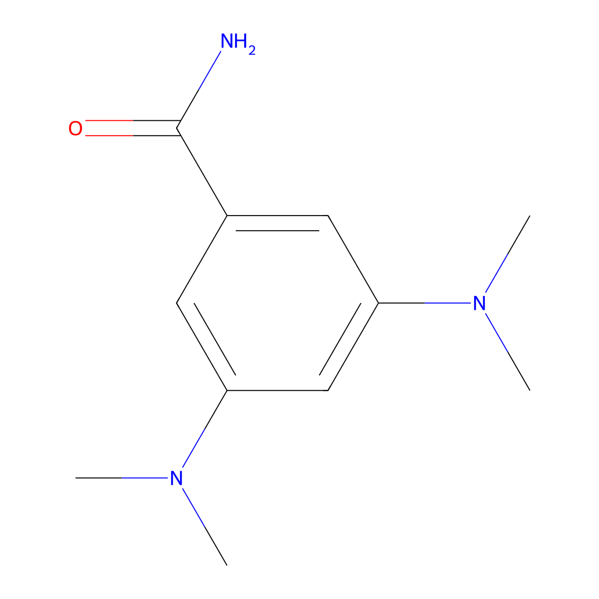 3,5-Bis(dimethylamino)benzamide molecular structure, CAS 120338-77-4
