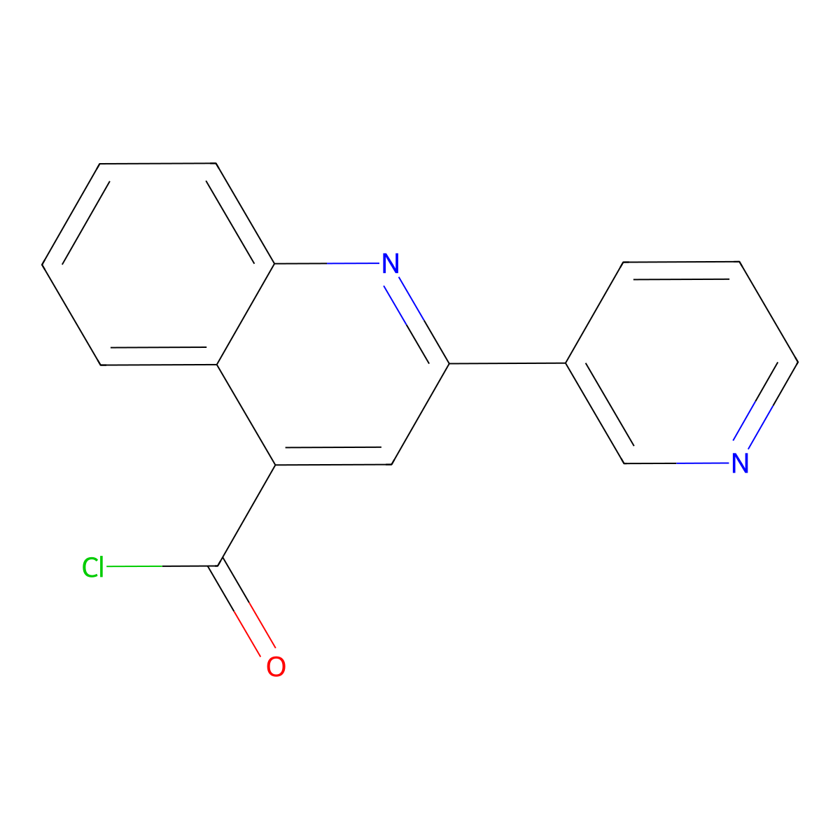 2-Pyridin-3-ylquinoline-4-carbonyl chloride hydrochloride molecular structure, CAS 1203381-50-3