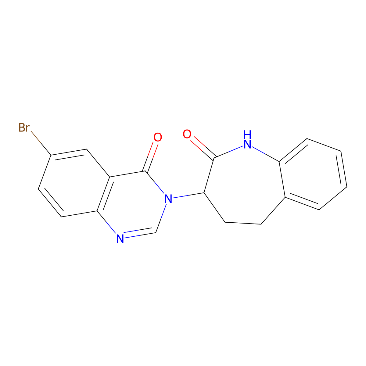 6-bromo-3-(2-hydroxy-4,5-dihydro-3H-1-benzazepin-3-yl)quinazolin-4(3H)-one molecular structure, CAS 1203395-67-8