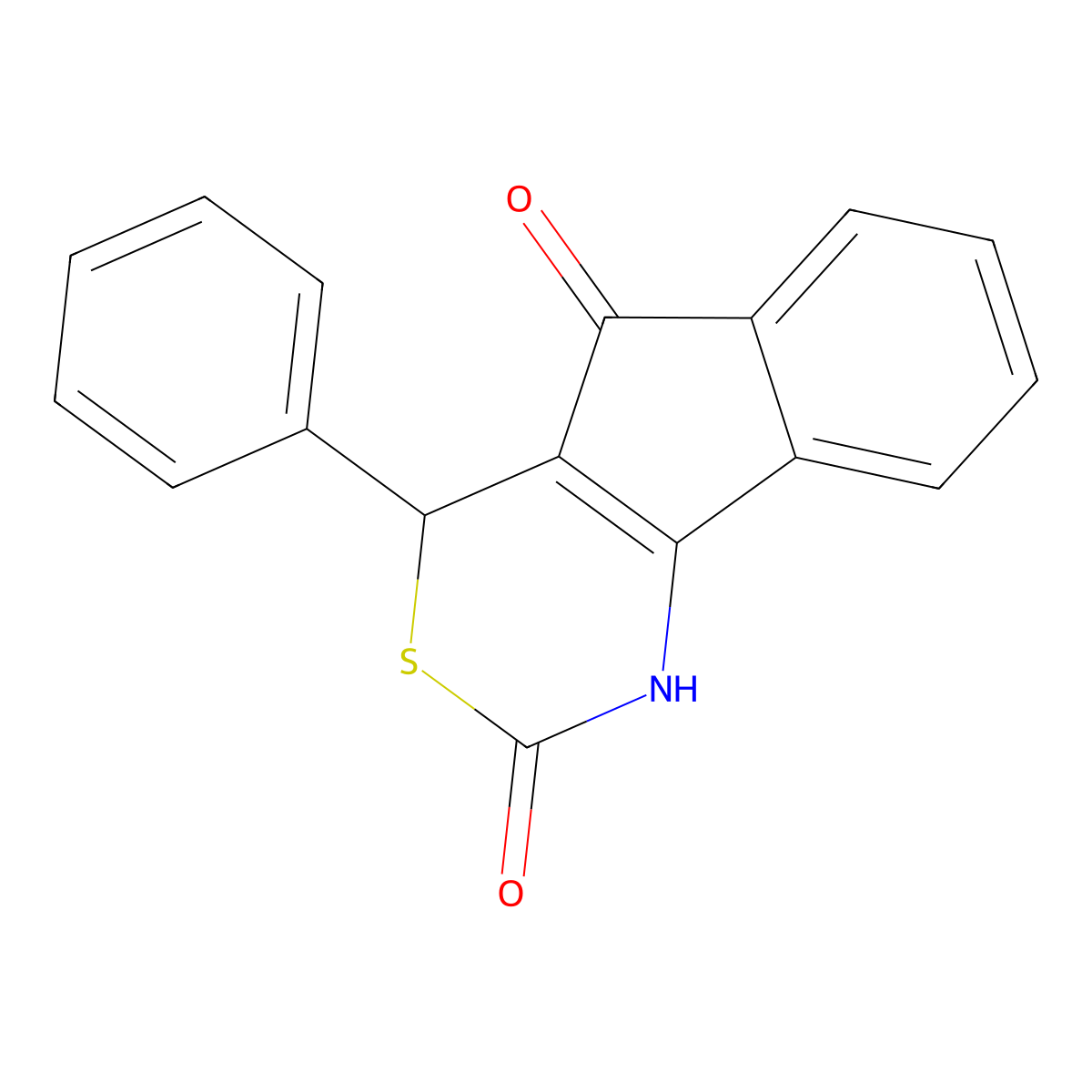 4-Phenyl-1,4-dihydroindeno[1,2-d][1,3]thiazine-2,5-dione molecular structure, CAS 120340-61-6