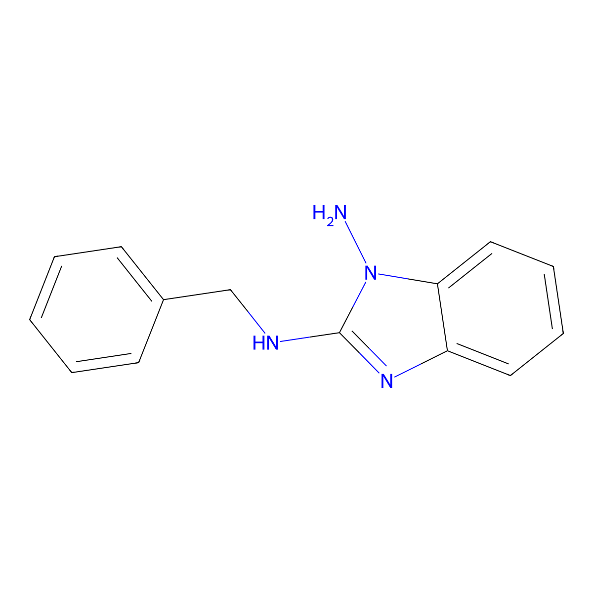 N~2~-benzyl-1H-benzimidazole-1,2-diamine molecular structure, CAS 120341-05-1