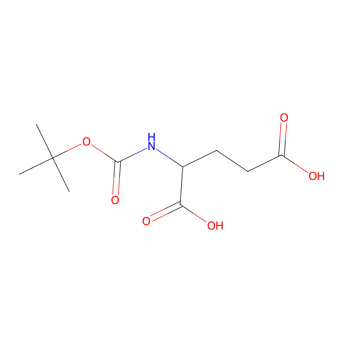 2-{[(Tert-butoxy)carbonyl]amino}pentanedioic acid molecular structure, CAS 120341-33-5