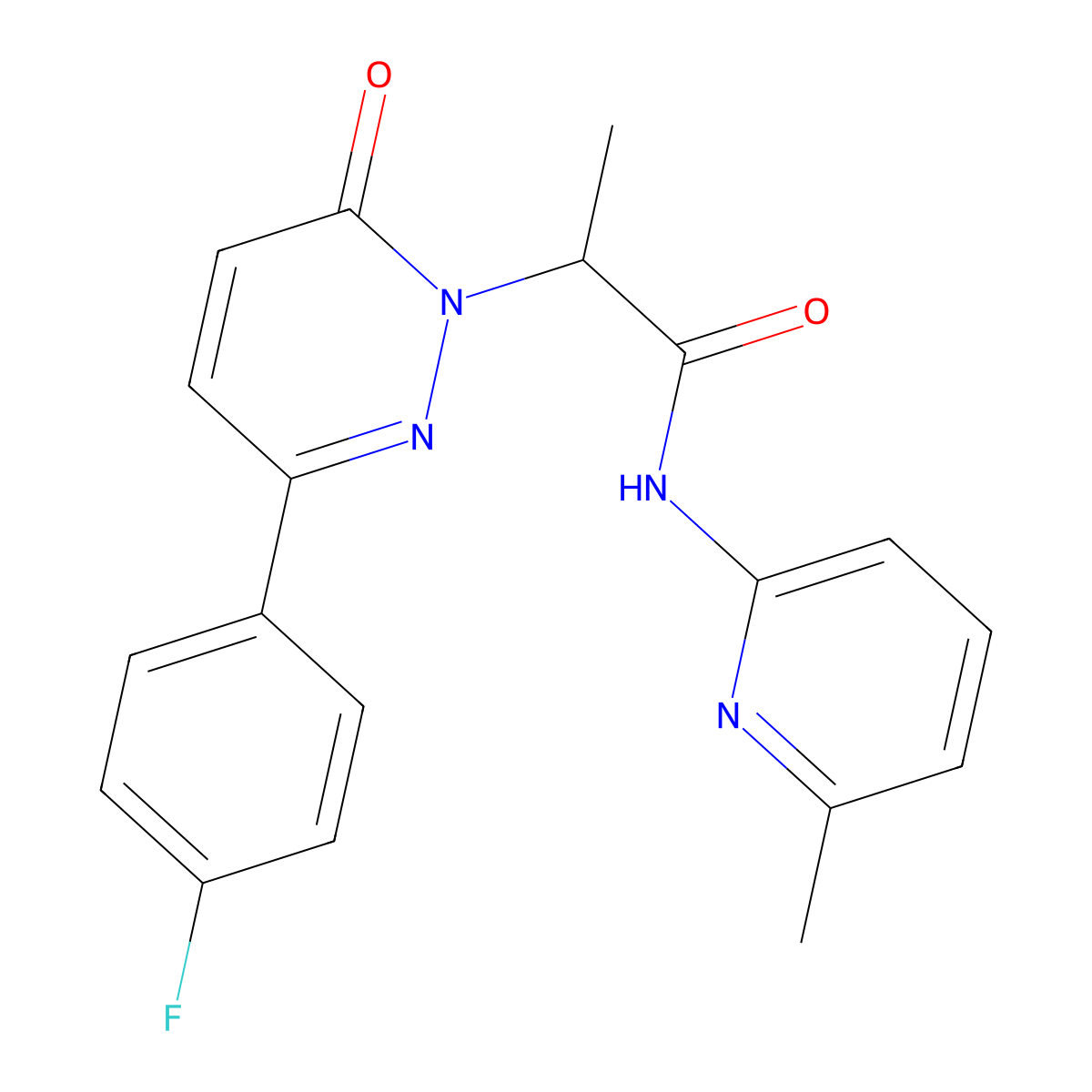 2-(3-(4-fluorophenyl)-6-oxopyridazin-1(6H)-yl)-N-(6-methylpyridin-2-yl)propanamide molecular structure, CAS 1203422-66-5