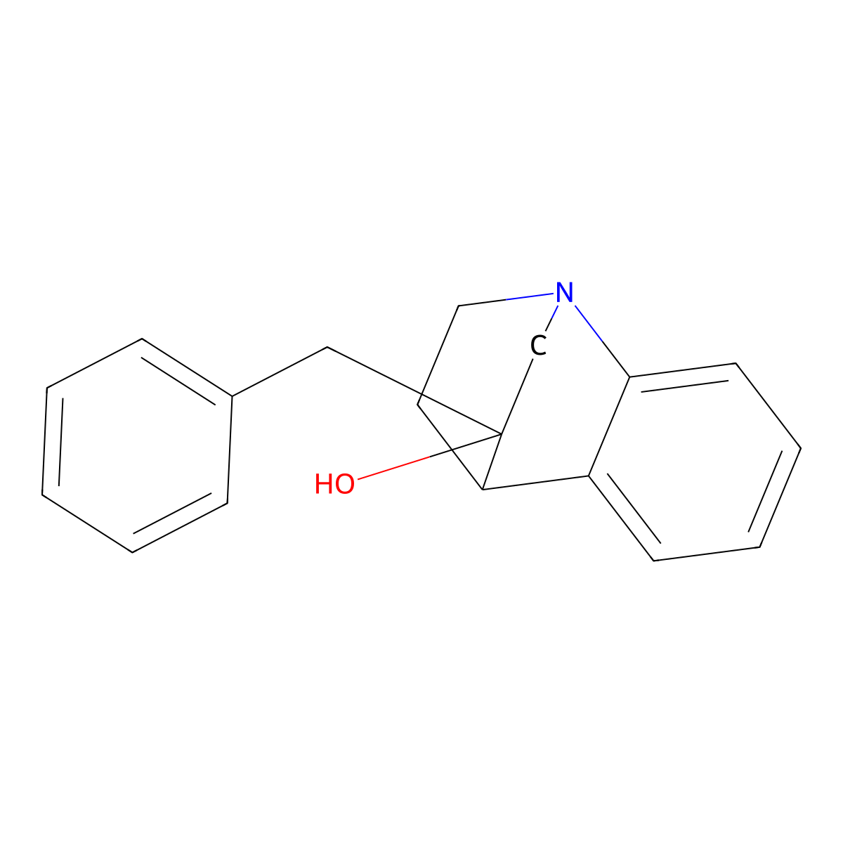 3-benzyl-3,4-dihydro-2H-1,4-ethanoquinolin-3-ol molecular structure, CAS 1203429-35-9