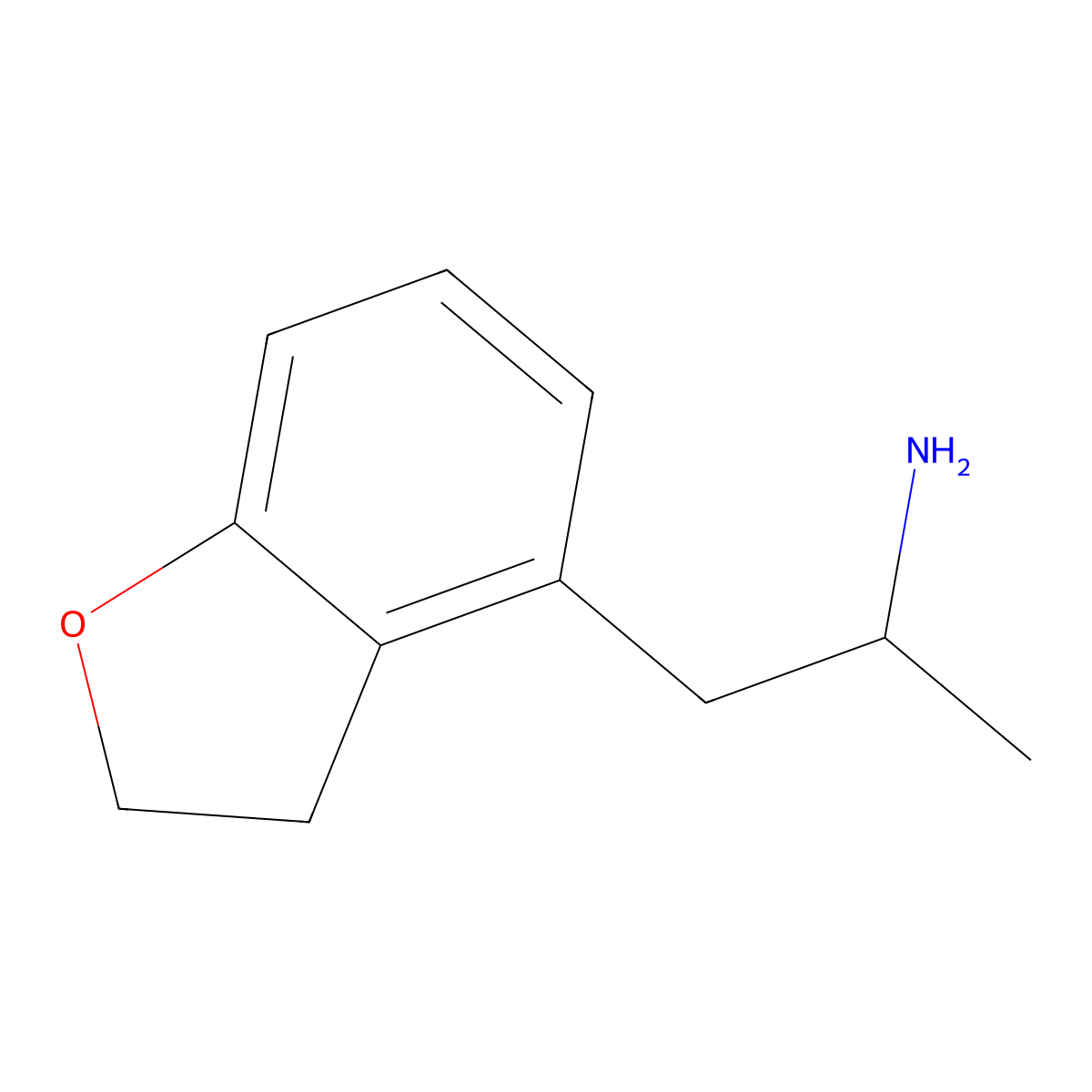 1-(2,3-Dihydro-1-benzofuran-4-yl)-2-propanamine molecular structure, CAS 1203430-05-0