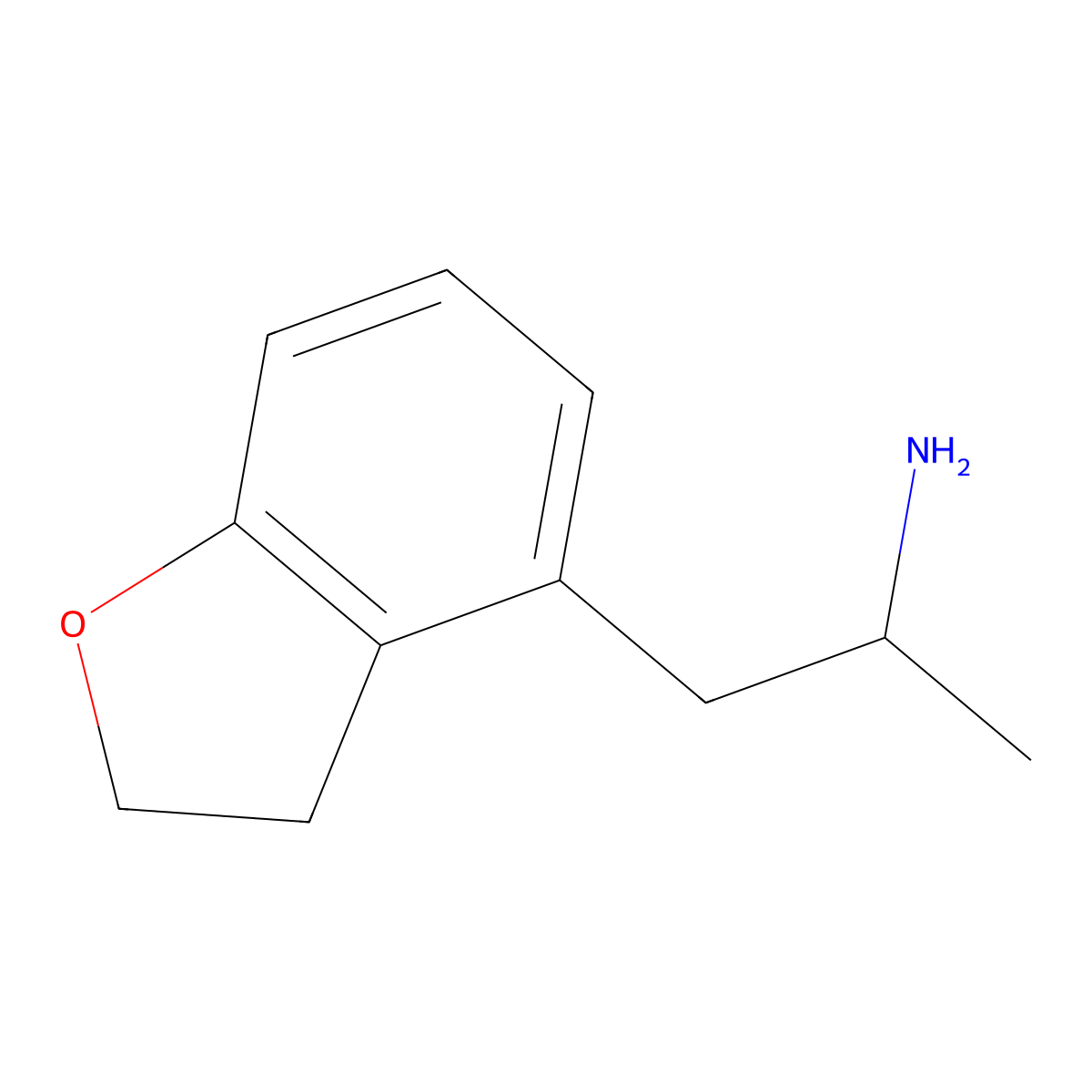 1-(2,3-Dihydro-1-benzofuran-4-yl)-2-propanamine molecular structure, CAS 1203430-05-0