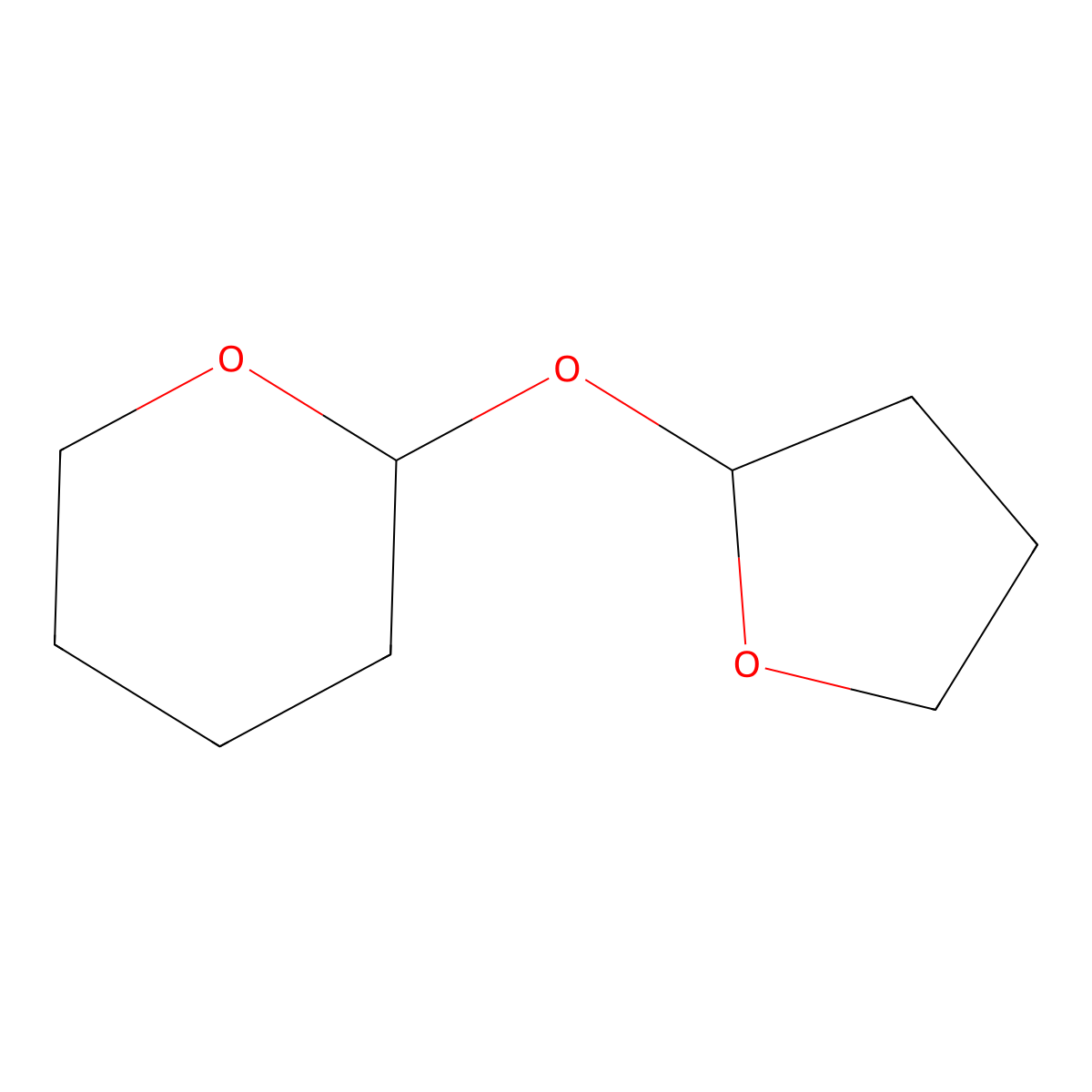 tetrahydro-2-((tetrahydro-2-furanyl)oxy)-2H-pyran molecular structure, CAS 120346-84-1