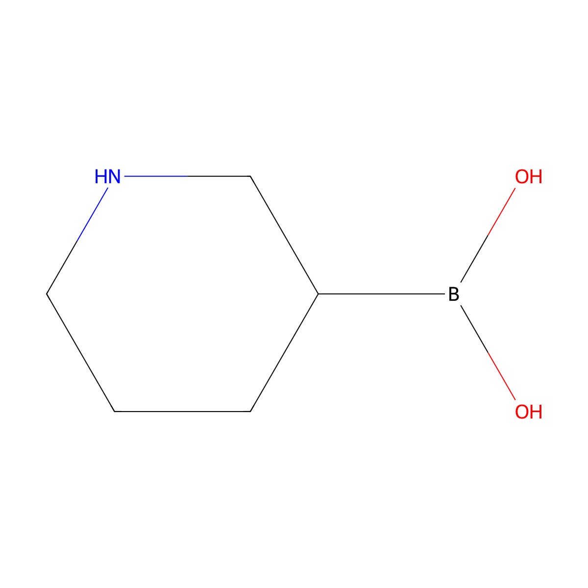 5-Piperidylboronic acid molecular structure, CAS 120347-74-2