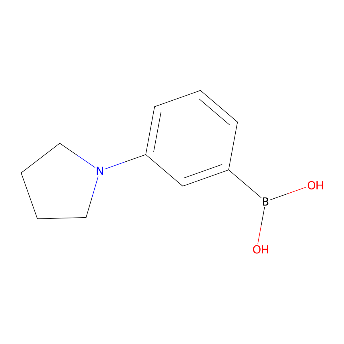 3-(Pyrrolidino)phenylboronic acid molecular structure, CAS 120347-75-3