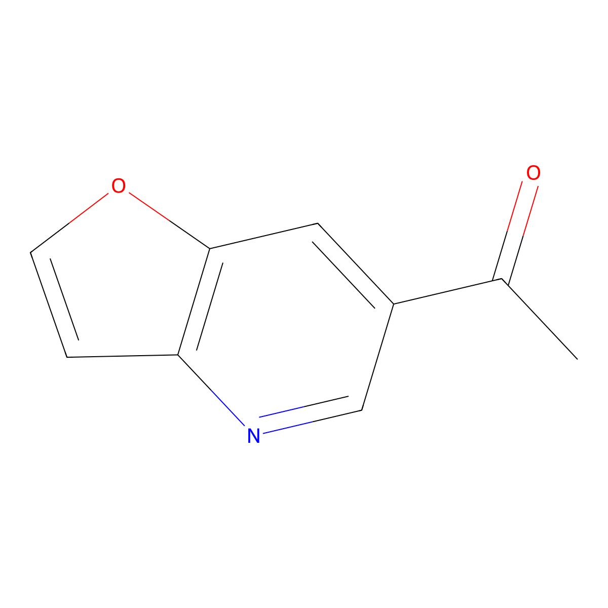 1-(Furo[3,2-b]pyridin-6-yl)ethanone molecular structure, CAS 1203499-00-6