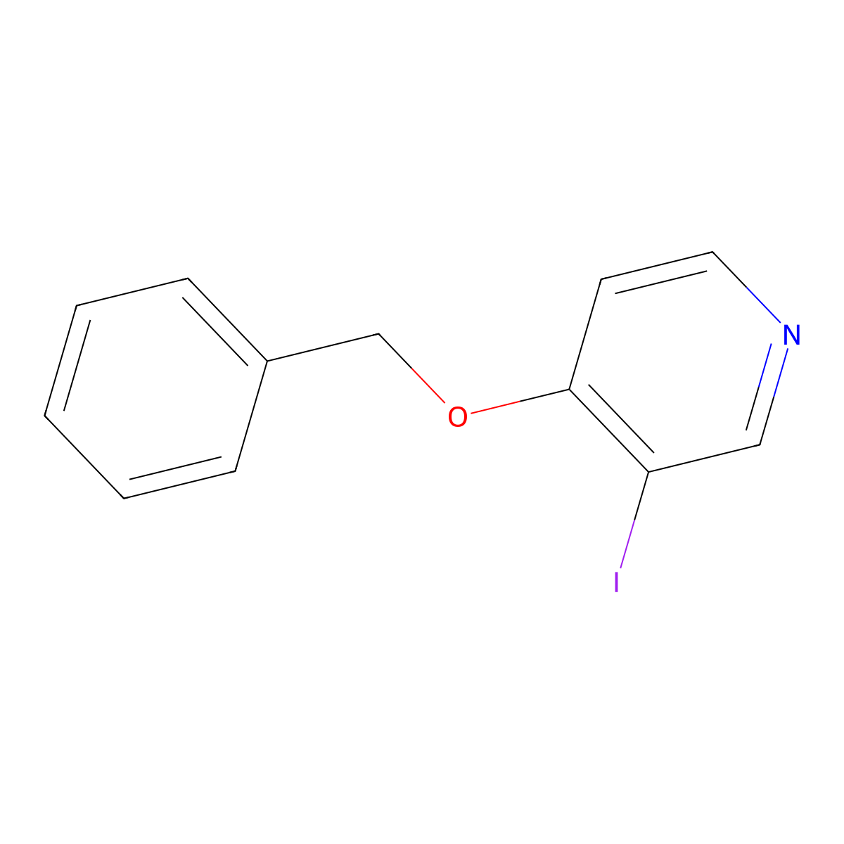 4-(Benzyloxy)-3-iodopyridine molecular structure, CAS 1203499-10-8