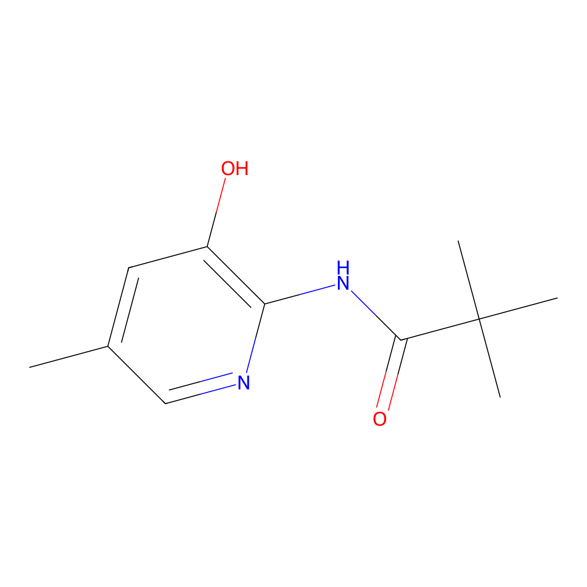 N-(3-hydroxy-5-methylpyridin-2-yl)pivalamide molecular structure, CAS 1203499-11-9
