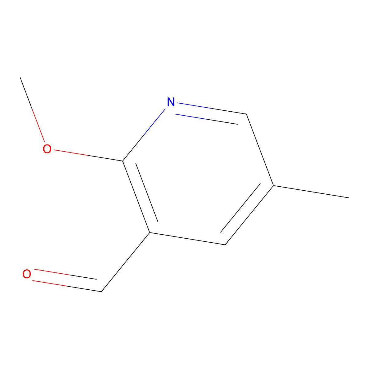 2-Methoxy-5-methylnicotinaldehyde molecular structure, CAS 1203499-47-1