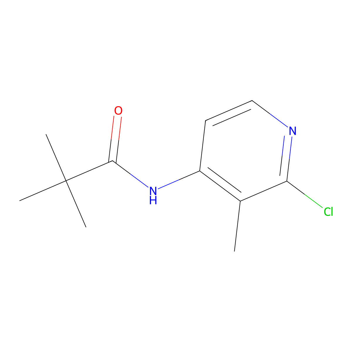 N-(2-Chloro-3-methylpyridin-4-yl)pivalamide molecular structure, CAS 1203499-52-8