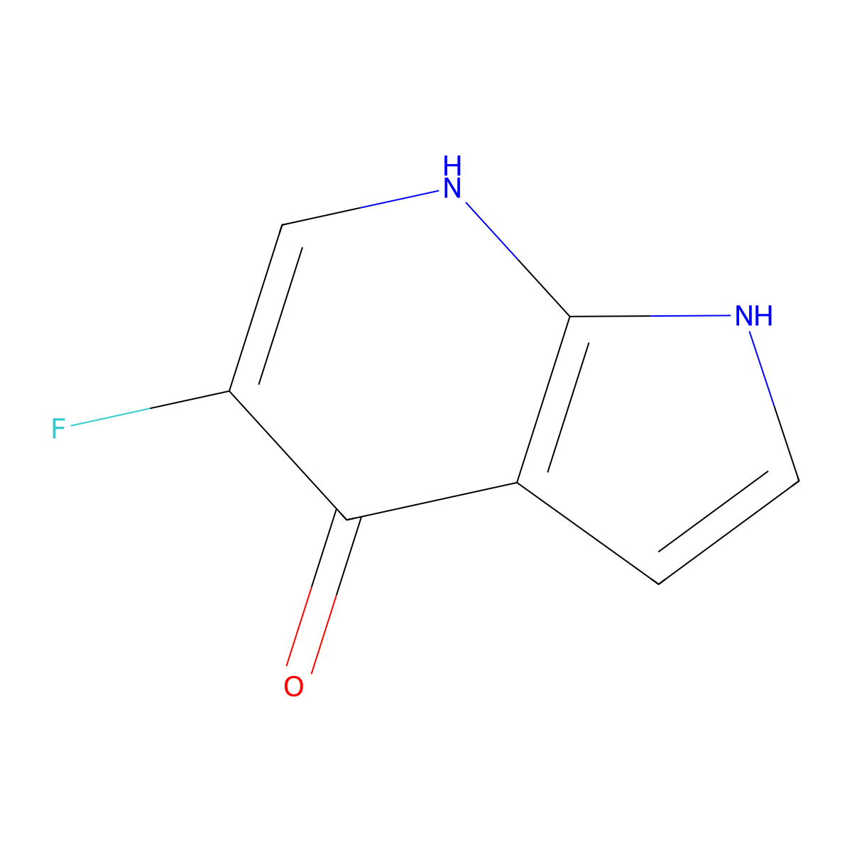 5-Fluoro-1H-pyrrolo[2,3-b]pyridin-4-ol molecular structure, CAS 1203499-60-8