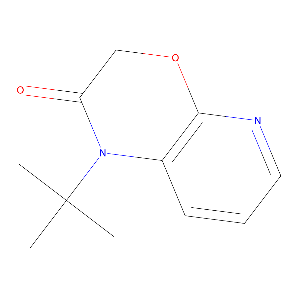 1-tert-Butyl-1H-pyrido[2,3-b][1,4]oxazin-2(3H)-one molecular structure, CAS 1203499-66-4