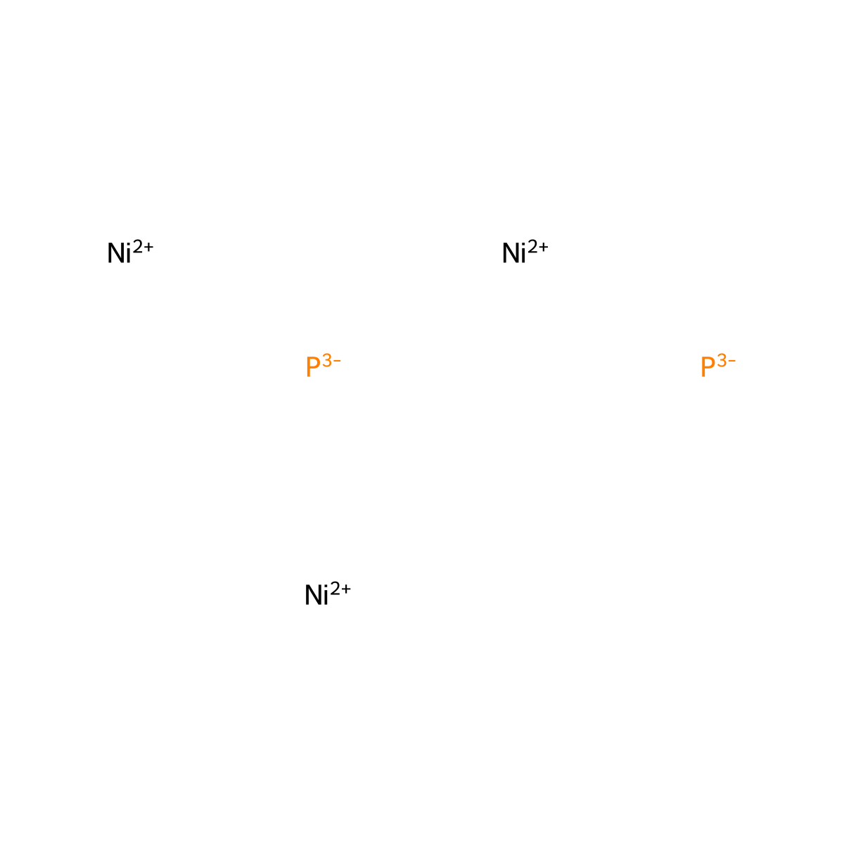 Nickel phosphide (Ni2P) molecular structure, CAS 12035-64-2