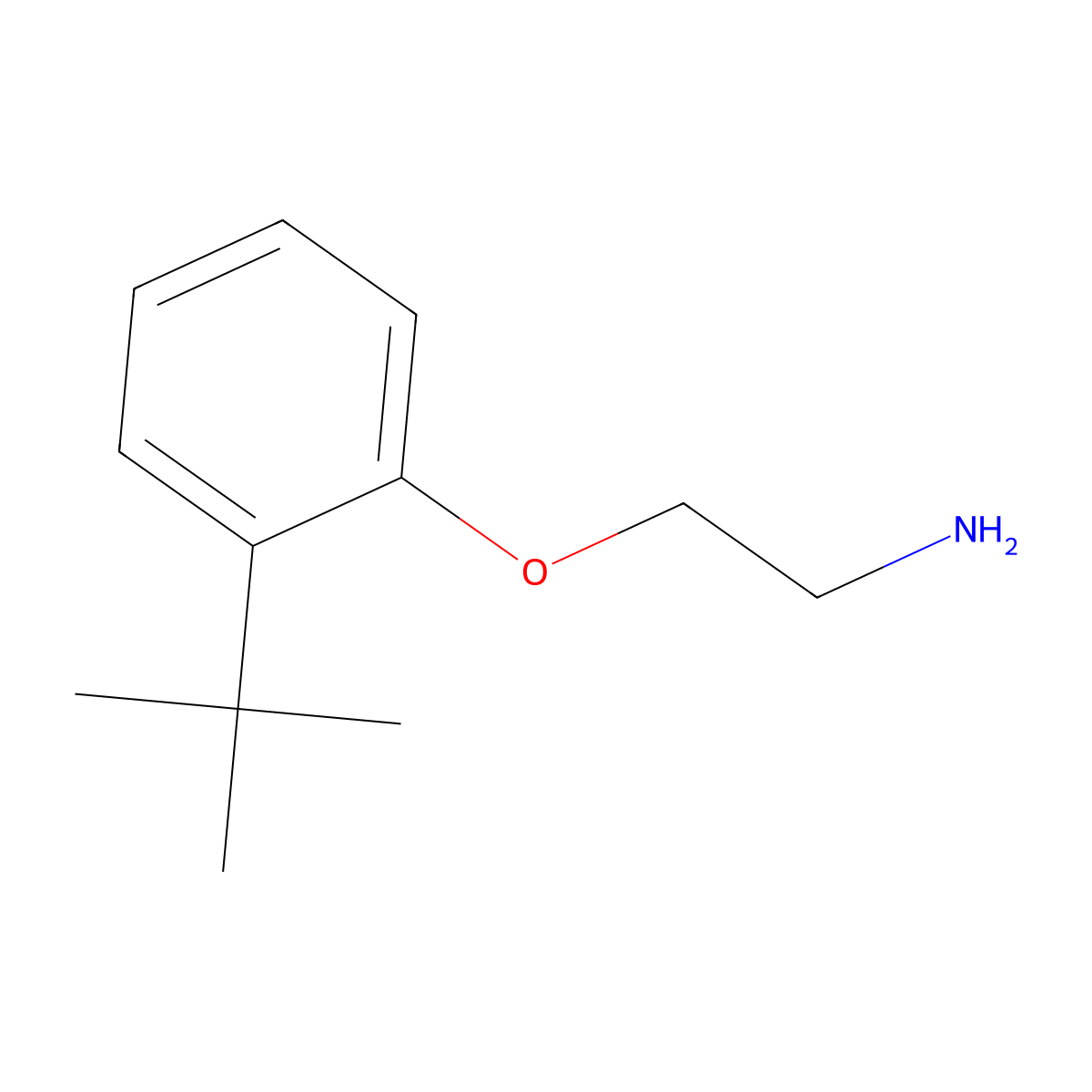 2-(2-Tert-Butylphenoxy)Ethanamine molecular structure, CAS 120351-89-5