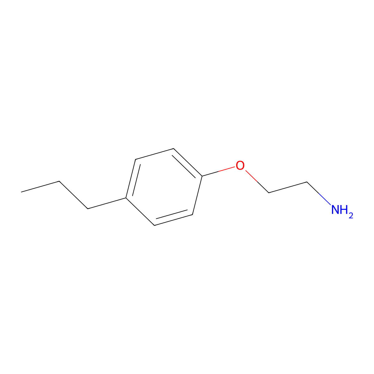 2-(4-Propylphenoxy)ethanamine molecular structure, CAS 120351-95-3