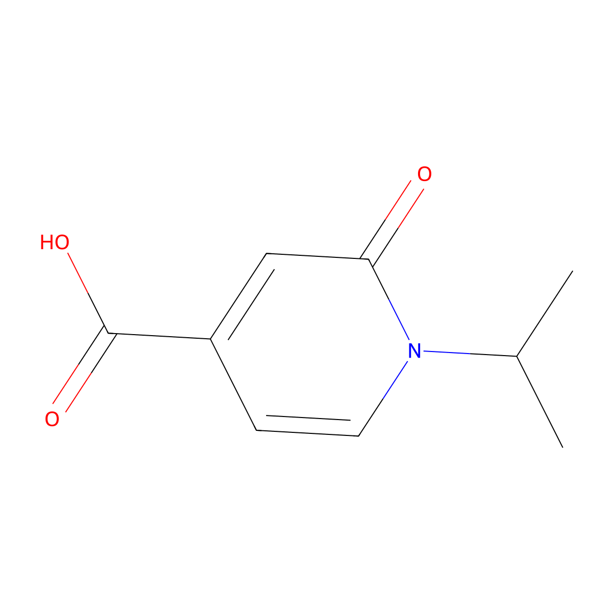 2-Oxo-1-(propan-2-yl)-1,2-dihydropyridine-4-carboxylic acid molecular structure, CAS 1203544-02-8