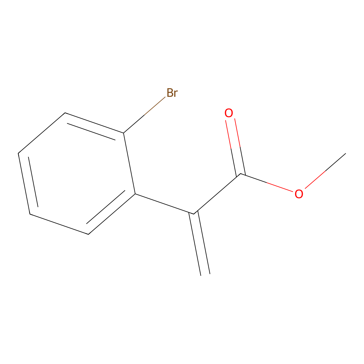 Methyl 2-(2-bromophenyl)acrylate molecular structure, CAS 1203555-34-3